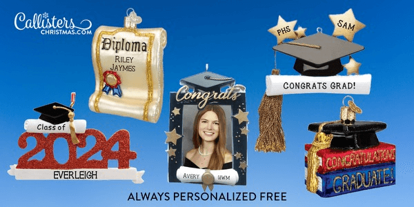 Personalized Graduation Ornaments