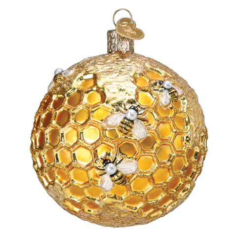 Bee Blessed Round Ornament - Old World Christmas 54504