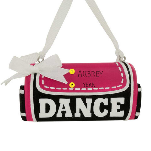 Personalized Dance Bag Ornament