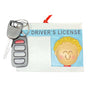 Drivers license ornament for a boy with blond hair