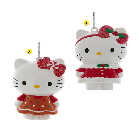 Hello Kitty™ Ornament HK1244A Polka Dot Dress HK1244B Santa Dress