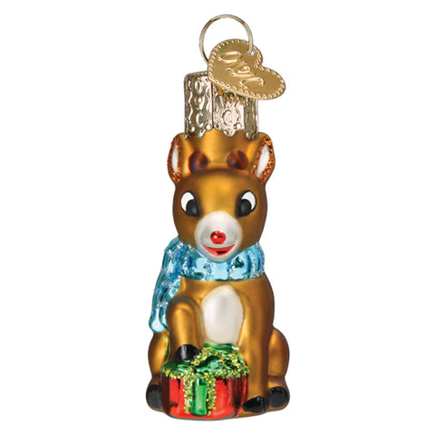 Mini Rudolph The Red-nosed Reindeer Ornament - Old World Christmas 88505
