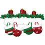 Mitten Family of 4 Christmas Ornament