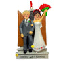 Wedding Couple Personalized Ornament at church door