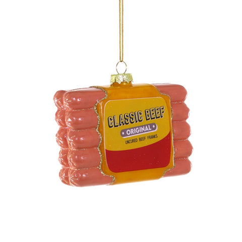 Personalized Pack of Hot Dogs Ornament