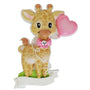 Personalized Giraffe Pink Ornament