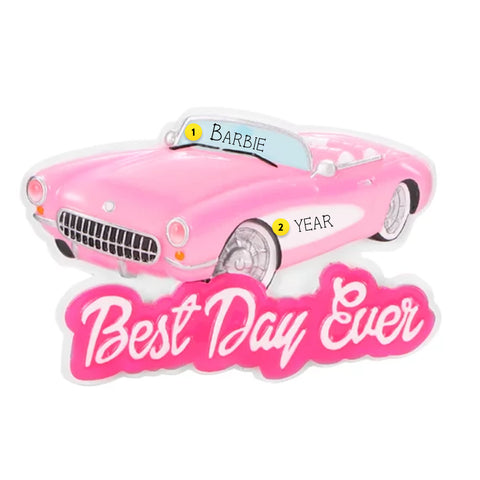 Personalized Pink Doll Convertible Ornament OR2826