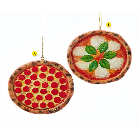 Pizza Ornament D4415A Pepperoni D4415B Margherita