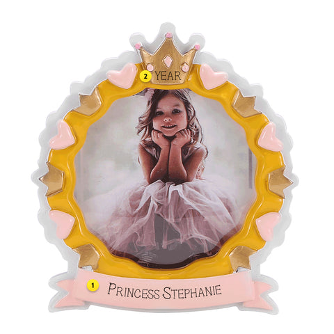 Personalized Princess Frame Ornament