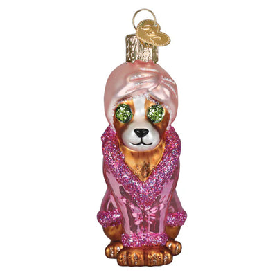 Spa Dog Ornament - Old World Christmas