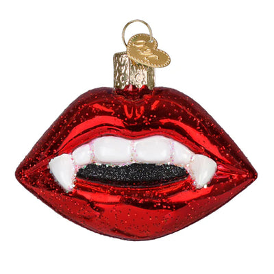 Vampire Lips Ornament - Old World Christmas
