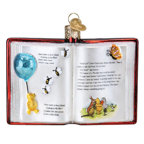 Winnie-the-Pooh Book Ornament - Old World Christmas 32661