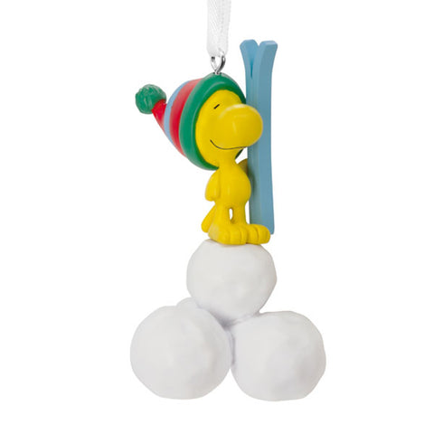 Woodstock with Snowballs Ornament 3HCM3263