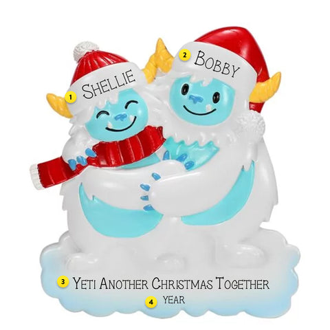 Personalized Yeti Couple Ornament OR2675-2