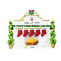 Mantel with Stockings Family of 5 Table Top Decoration