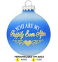 Personalized Happily Ever After Glass Ornament