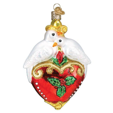 Two Turtle Doves Ornament - Old World Christmas