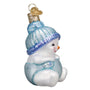 Blue Snowbaby first christmas ornament 