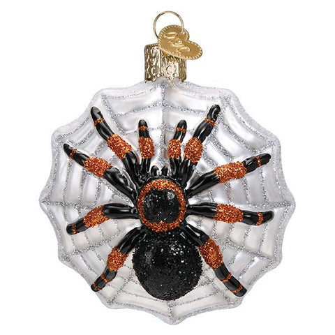 Glass Tarantula Spider Christmas tree ornament 