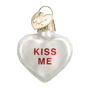 kiss me white conversation heart