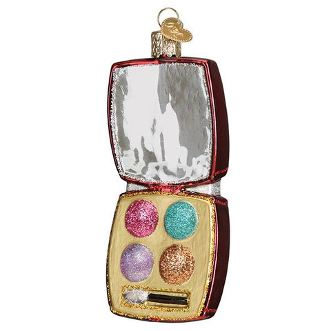 Makeup Palette Glass ornament for the Christmas tree