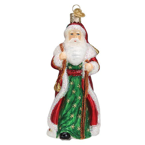 Father Christmas with Bells Ornament - Old World Christmas