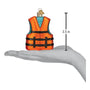 Glass Life Jacket Ornament for the Christmas tree