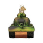 Military Tank Glass ornament for the Christmas tree