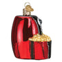 Red and Black Air Fryer Chriastmas Ornament Side View