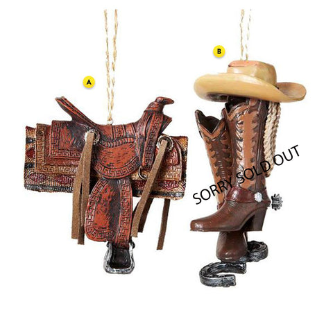 Western Saddle  Ornament for Christmas Tree