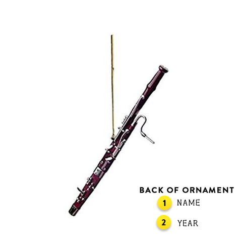 Personalized Bassoon Ornament