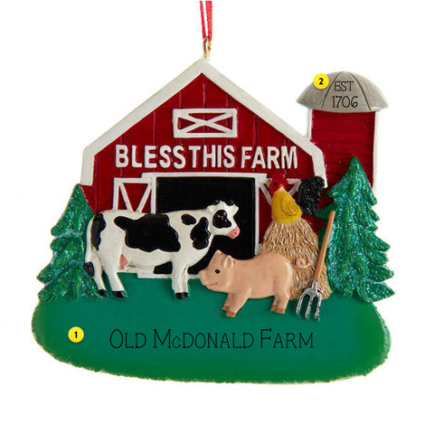 Bless this Farm Ornament
