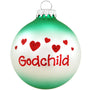 Godchild Glass Bulb Christmas Ornament