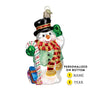 Candy Cane Snowman Ornament - Old World Christmas