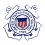 Coast Guard Christmas Ornament with shield and 1790 origin date