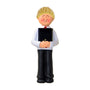 First Communion Ornament - Male, Blond Hair for Christmas Tree