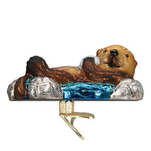 Floating Sea Otter Ornament for Christmas Tree