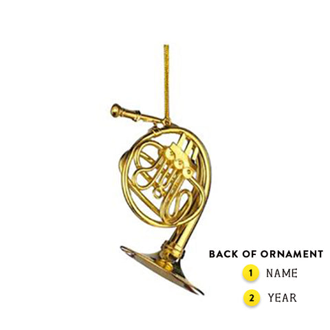Personalized French Horn Ornament