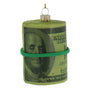 Roll of Money Glass Personalized Ornament 