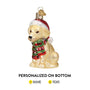 Personalized Yellow Lab Dog Ornament 