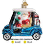 Golf Cart Santa Ornament - Old World Christmas