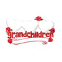 Grandchildren Ornament with 3 Hearts for Christmas Tree