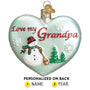 Grandpa Heart Ornament - Old World Christmas