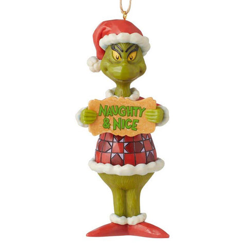 Grinch Naughty/Nice Ornament - Jim Shore