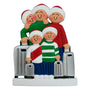 Personalized Traveling Family of 5 Ornament