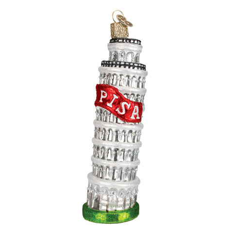 Leaning Tower of Pisa Ornament for Christmas Tree