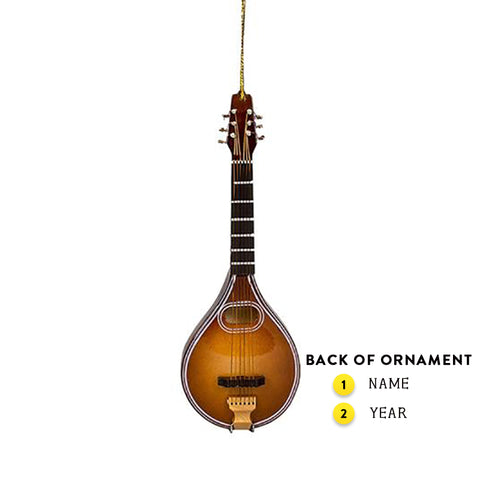 Personalized Mandolin Ornament