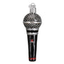 Glass Microphone Ornament for Christmas Tree