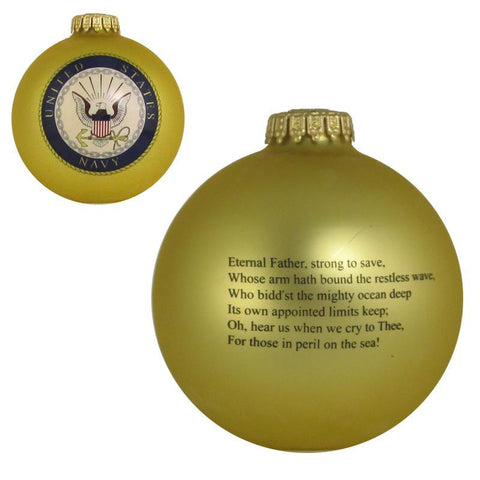 Navy Bulb Ornament for Christmas Tree