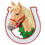 Personalized Horse in Horseshoe Ornament
